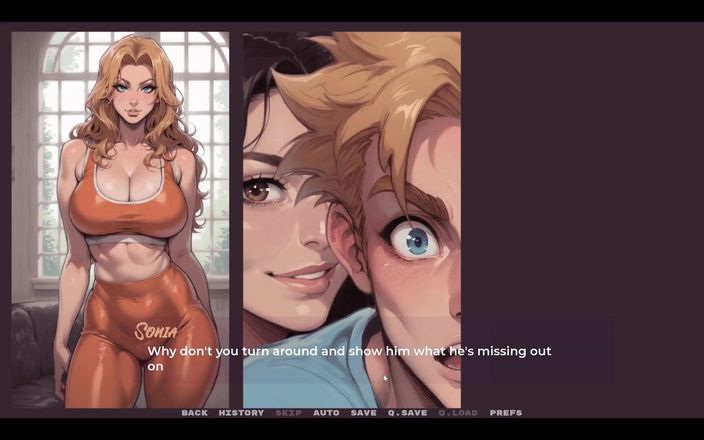 Cumming Gaming: Моя нова подруга табу хентай гра еп.10 гаряча сусідська матуся дражнить мене з моєю мачухою на тренуванні!