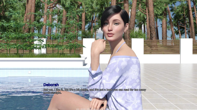 3D Cartoon Porn: My Dorm 253: Daphne-scarlett Nude Pool Swim &amp; Debbie-mark Talk