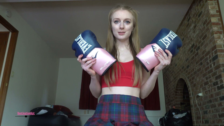 Destination Kat: Playing with My New Boxing Gloves