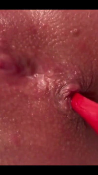 Anal Masturbate by High Heels and Juice Pussy After Orgasm