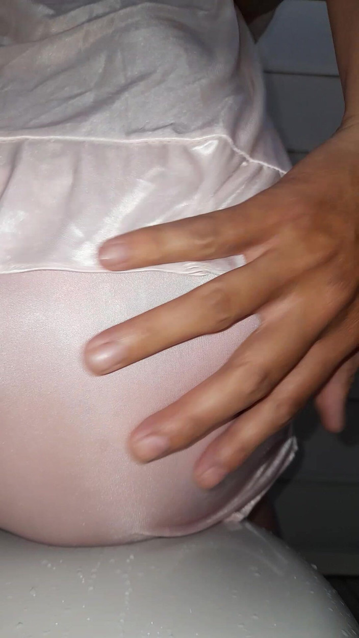 Naomisinka: Cum Inside Satin Silk Sleepwear Set
