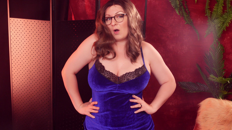 Arya Grander: Passen Haul: Blue Velvet Dress! Weelderige mode, milf naast de...