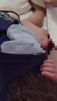 My Pussy Was Tingling, so I Got on Top and Put My Dick in Myself. Creampie While Wearing a Schoolgirl Uniform. Amateur.