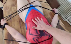 Spider-Maja gets caught in the web and fucked hard!