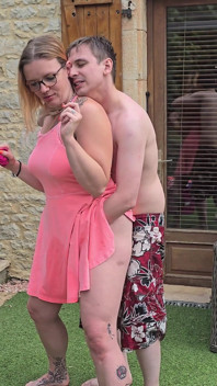 His Stepmother Hangs Out the Laundry He Grabs Her and Makes Her Squirt