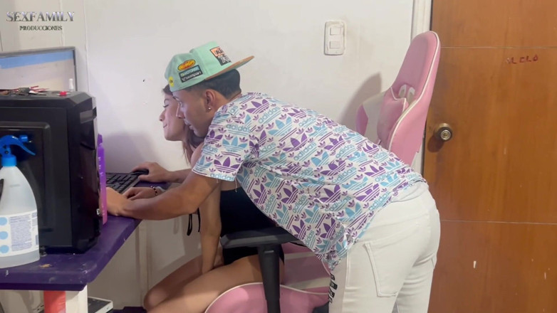 chiquitasex: My Stepsister Asks Me for Help with Her College Homework...