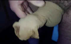 Masturbando pau de nylon no pornô