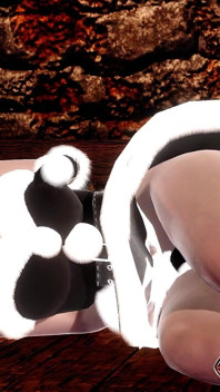 Dark Succubus solo masturbacja het cipki Z głośnym jękiem i orgazm animacji 3D