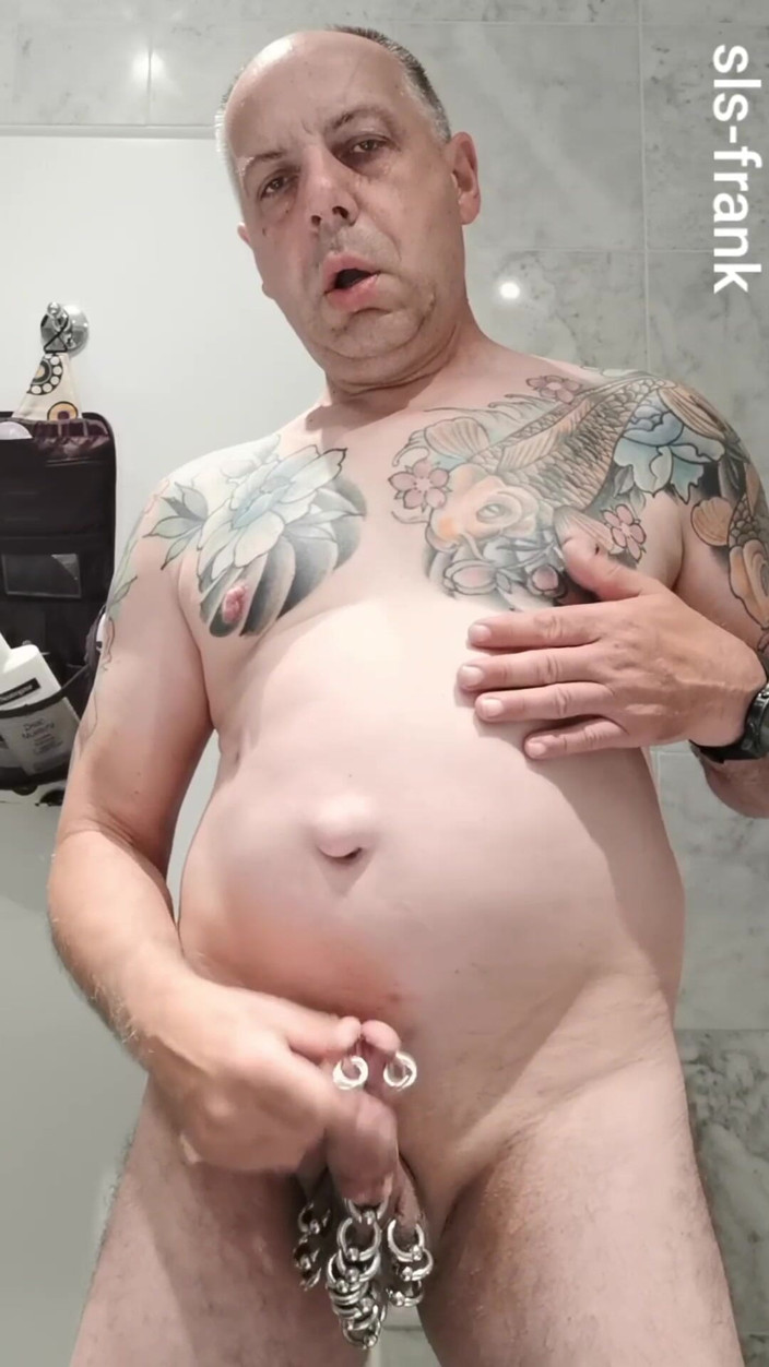 sls-frank: Sls-frank I Show You My Subincision Cock with Piercings and...