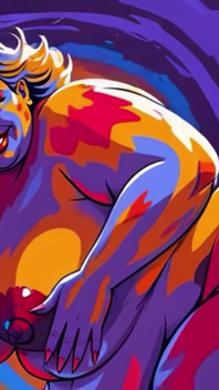 Ai bbw gorlock donna nuda che balla