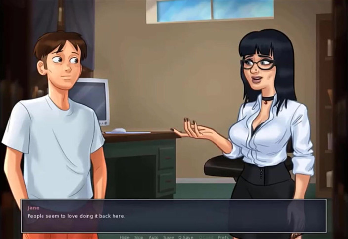 Cartoon Play: Summertime saga bhaag 9 - laibreri men hot seks