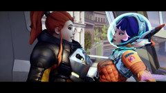 Kaepora NSFW: 巴黎任务 - 朱诺在任务期间在飞机上吮吸 Brigitte 大鸡巴