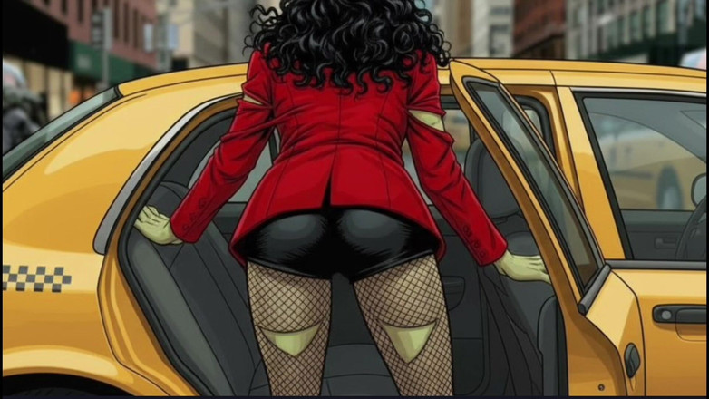 Octopussy Lovers Club: 彼女はハルクです。車内でのセックス。アダルトコミック漫画。