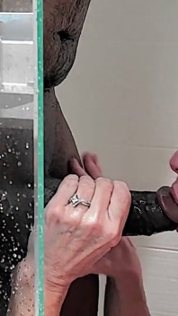 GILF Gets Soaked in Shower with BBC