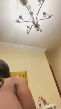 Black SSBBW Sucking Her Lactating Tits & Squirts Masturbatin