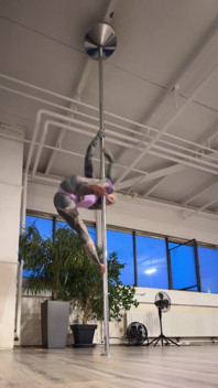 Do You Like My New Poledance Trick?follow Me for Mor Wild Content Now.