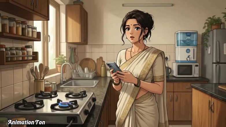 AnimationTon: L'omo è da solo a casa, con sua moglie.