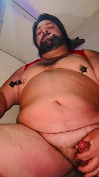 Pompa Penis & Puting Ayah Gemuk