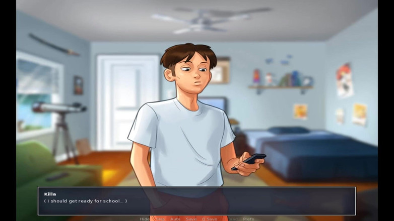 Hentai World: Letní sága masturbace modrovlasá spolužáka