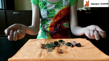 Saegin: 1[ASMR] Glass marbles and pebbles (no talking)