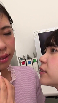 Dr. Yuzu Shinkawa Sucks Hot Snot Straight From Fuuka Nagano’s Nose in Her Exam Room