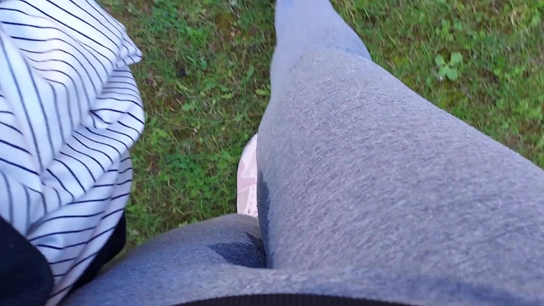 Nicoletta Embassi: Nicoletta Gets Her Yoga Pants Completely Wet in a Public...