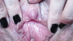 Cuteblonde666: Primo piano gioco di labbra di figa con grande clitoride...