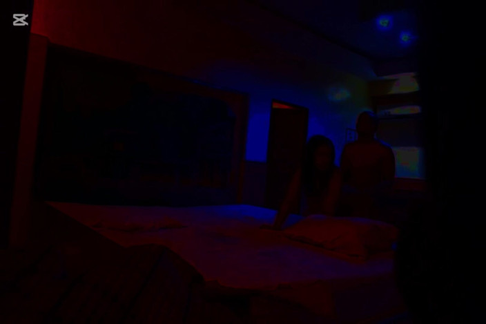 Afrocouple: Hard Fucked in Motel with Red Light Part 3