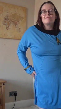 Striptease in Star Trek Cosplay Nurse Uniform