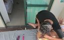 Squirting Sp: Exhibitionist Gave a Massage on Top of the Building, Lots...