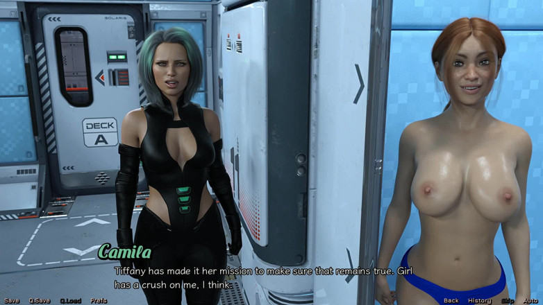 Dirty GamesXxX: Stranded In Space: hot chicks in the bathroom. Ep.7