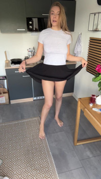 Lifting My Skirt for a Secret View