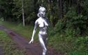Cocoa Soft: Eu pintei o corpo inteiro de prata com spray