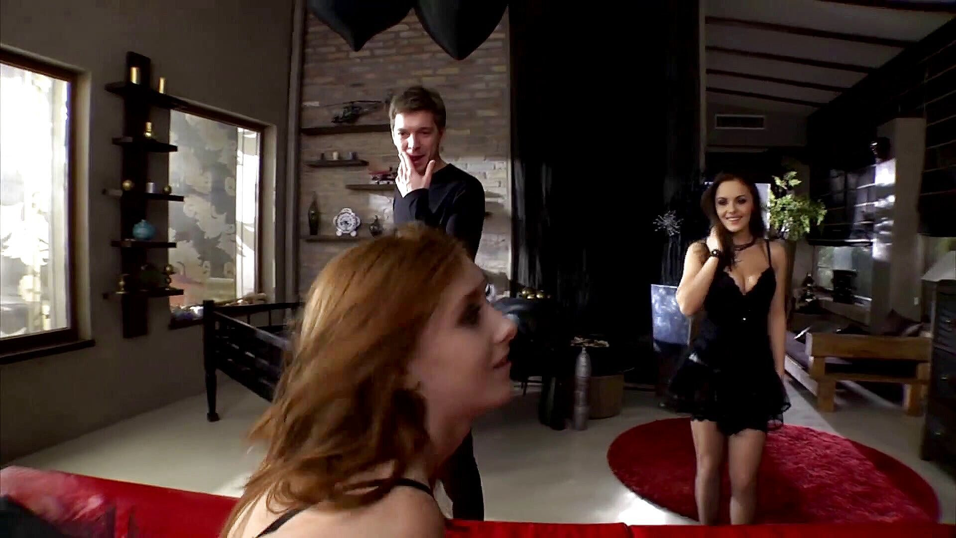 A wild foursome action (Rocco Siffredi porn)
