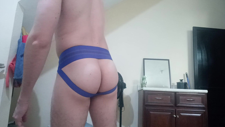 Tabasco Jake: Guapo latino blanco trabajando en jockstrap