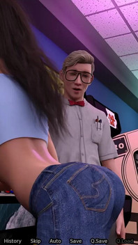 Tittyfucking na banheira - Sexbot Bailey Route # 2 - jogo de sexo animado