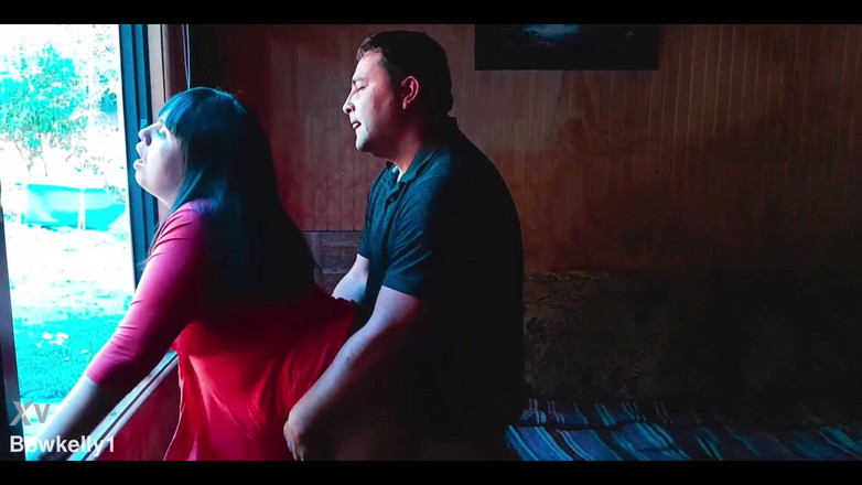 BBW Kelly Mom: Macocha jest zaskoczona - seks w oknie z zboczonym pasierbem