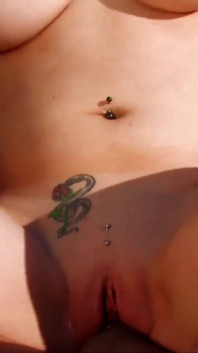 Brunette teen gets banged on the beach
