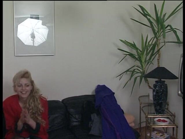 Lucky Cooch: Blonde bitch wearing stockings gets her hairy pussy licked