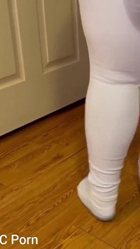Bending Over Pissing My Self in White Jeans