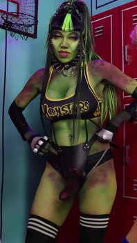 Masturbarse para cosplay de dibujos animados! Parodia de jam espacial