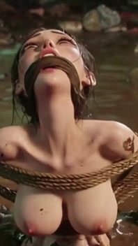 Filthy Bound Girl in Garbage - Horny & Begging for Cum Inside