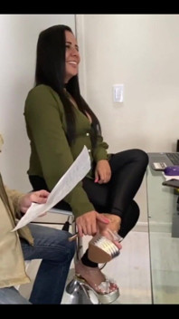 Hot Secretary Seduces Her Boss with Her Feet