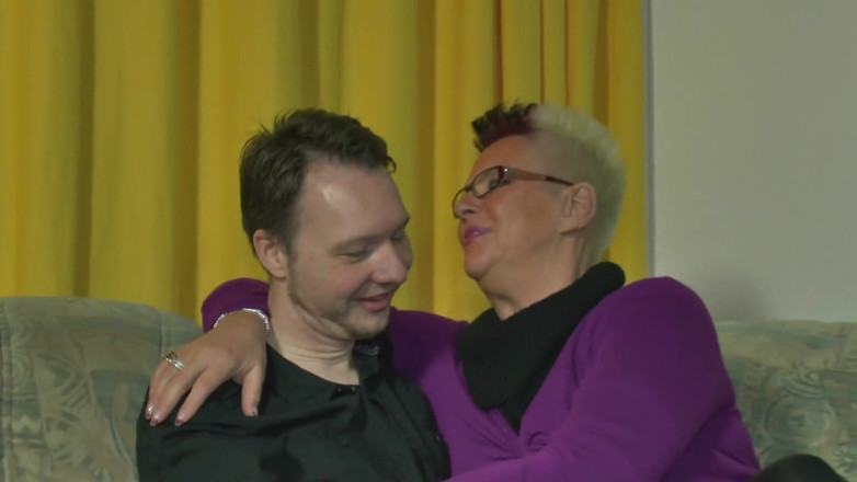 Mature Climax - 100% Mature Videos: BBW granny with colored hair gets fucked passionately