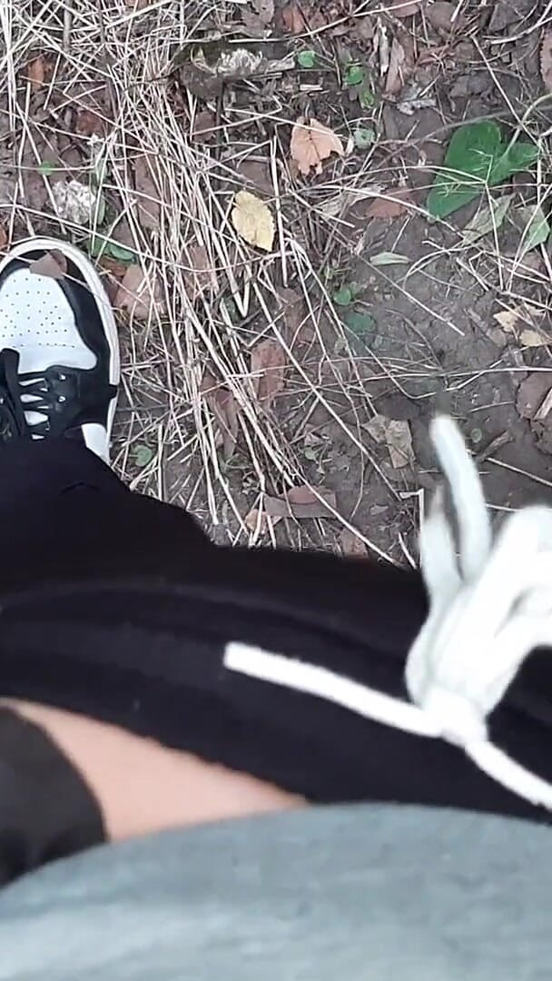 Lesbian-candys: Risky Lesbian Masturbation in the Forest
