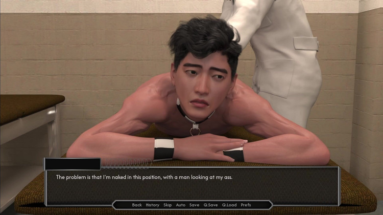 Femboy Maaya: Korean Boy Antony in Prisoner Examination with Doctor Christopher