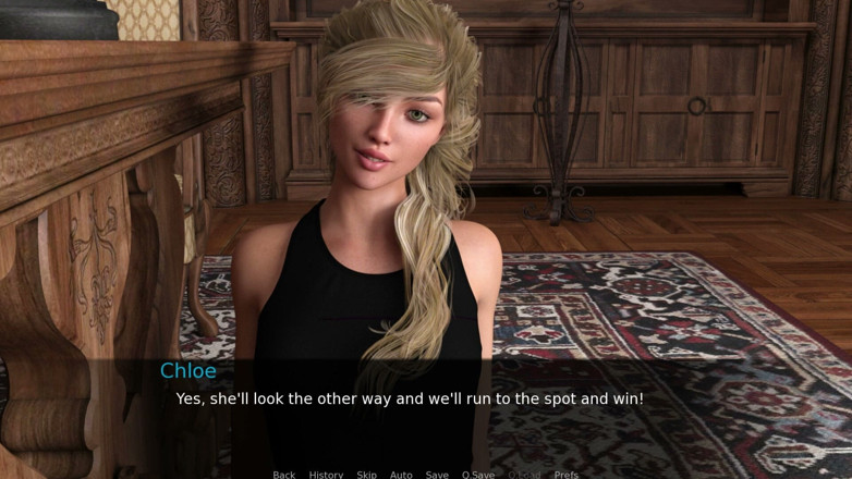 3D Cartoon Porn: Boarding House 11 - Chloe Rose en Ryan Trio in de bibliotheek