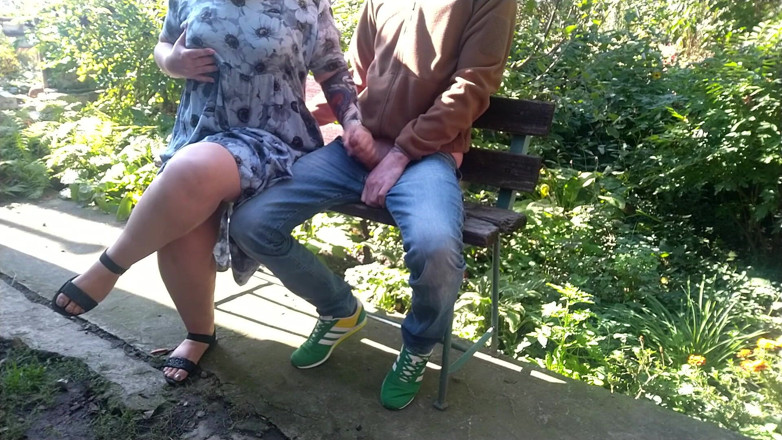 OurFetishLife: Horny mother-in-law licks cum from fingers after handjob to son-in-law...