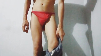 WolfGV: Erregte dünne masturbation