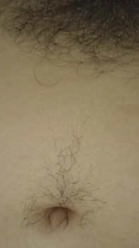 Buceta peluda e bellybutton